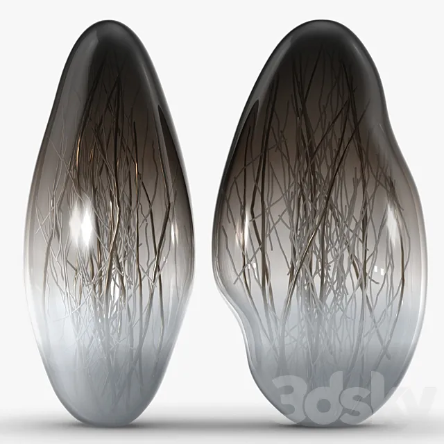 Vessel Gallery – Ore genesis in pigeon gray 3D Model