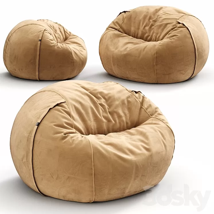 Vetsak VELVET BEANBAG 3D Model