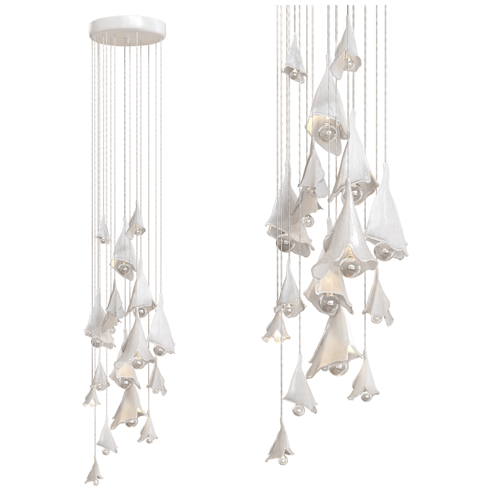 Vetvi - Chandelier Kolokolchiki white 3D Model