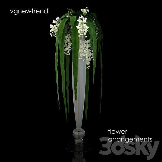 Vgnewtrend flower arrangements 3DModel