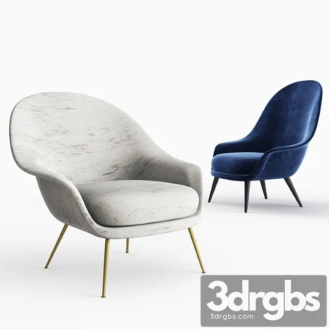 Viaduct bat lounge chair 3D Model Free