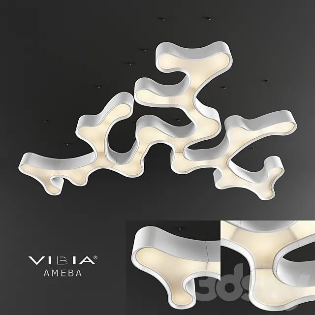 Vibia Ameba Lamp Suspension Set 3D Model