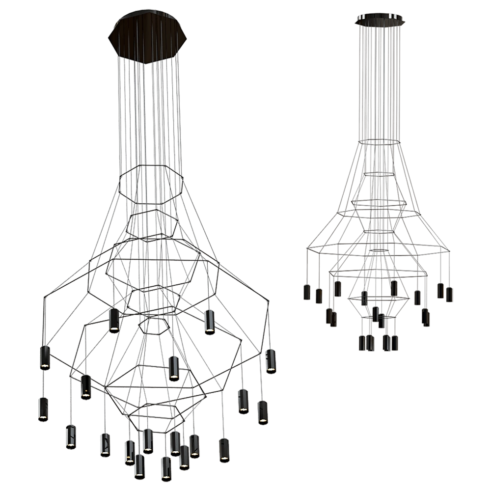 Vibia - Chandelier Wireflow - 0315 3D Model