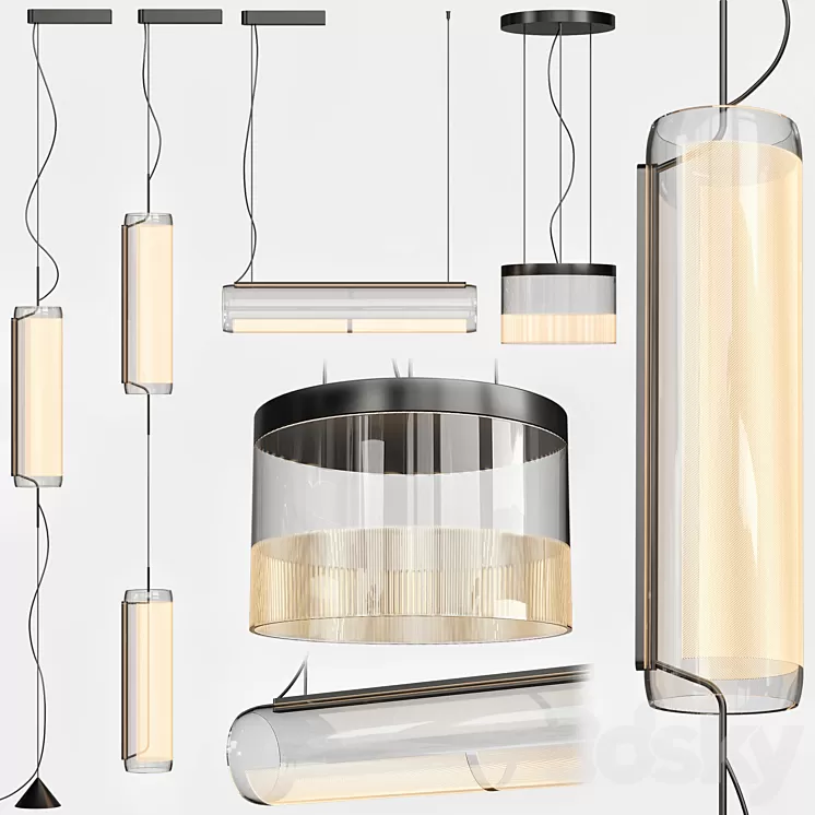 VIBIA Guise pendant light 3D Model