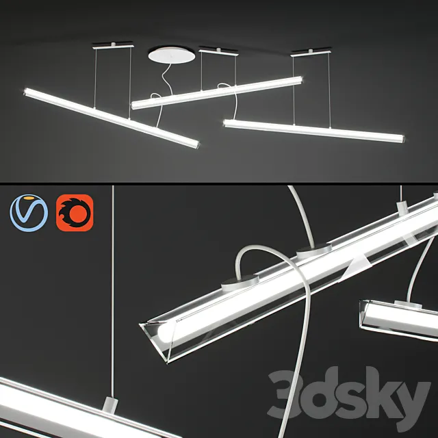 Vibia - Halo Lineal 2341 03 3D Model