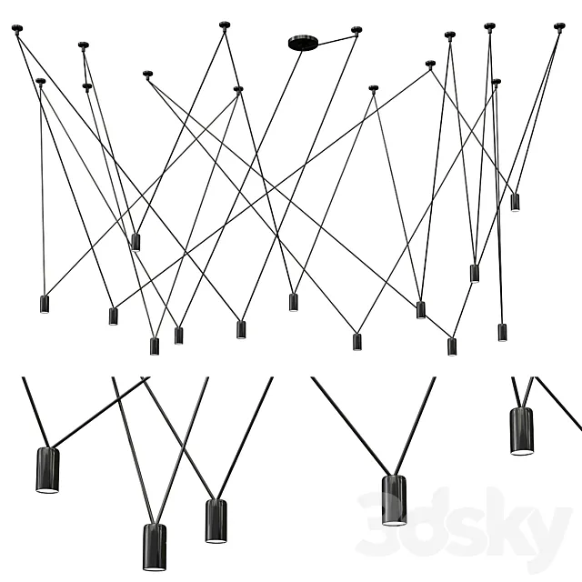 Vibia Match Pendant Lamp 3D Model