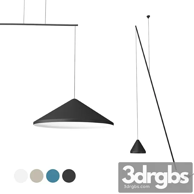 Vibia north (floorl & suspended light) 3D Model Free