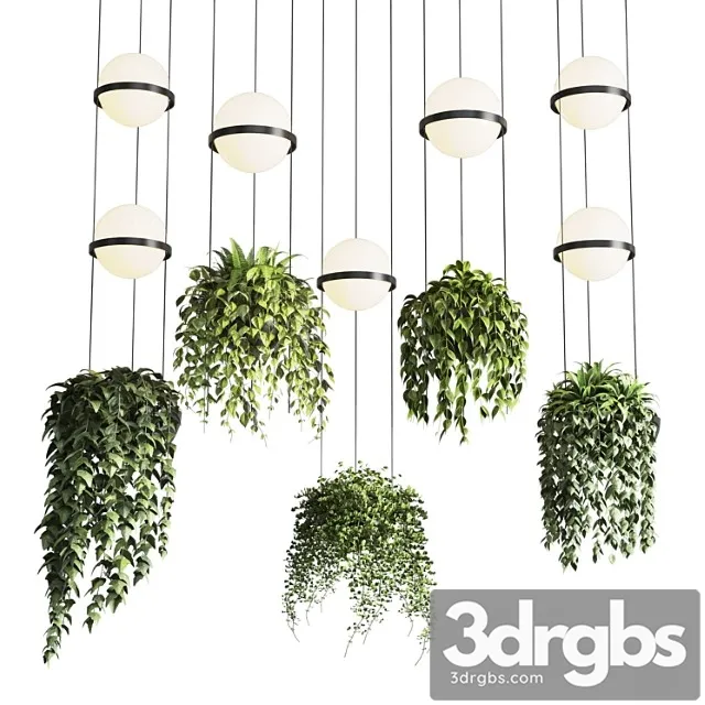 Vibia palma pendent lamp - pot light pendant - plant light hanging 04 corona