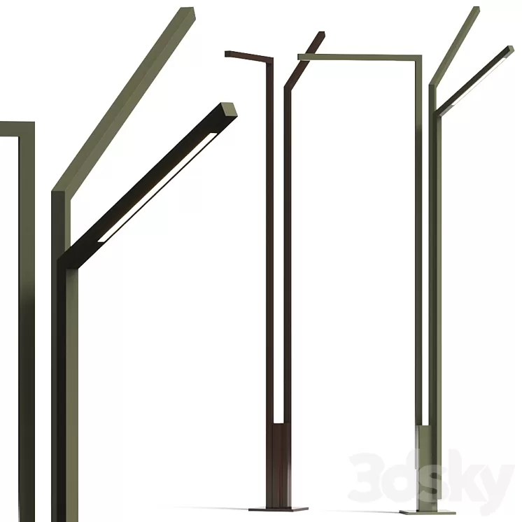 Vibia Palo Alto Outdoor Lamps 3D Model Free