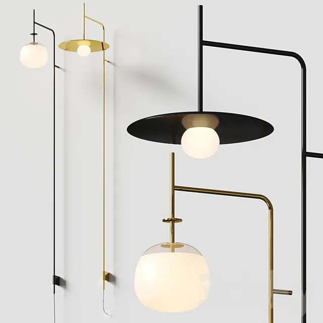 Vibia TEMPO - wall lamps set 3D Model