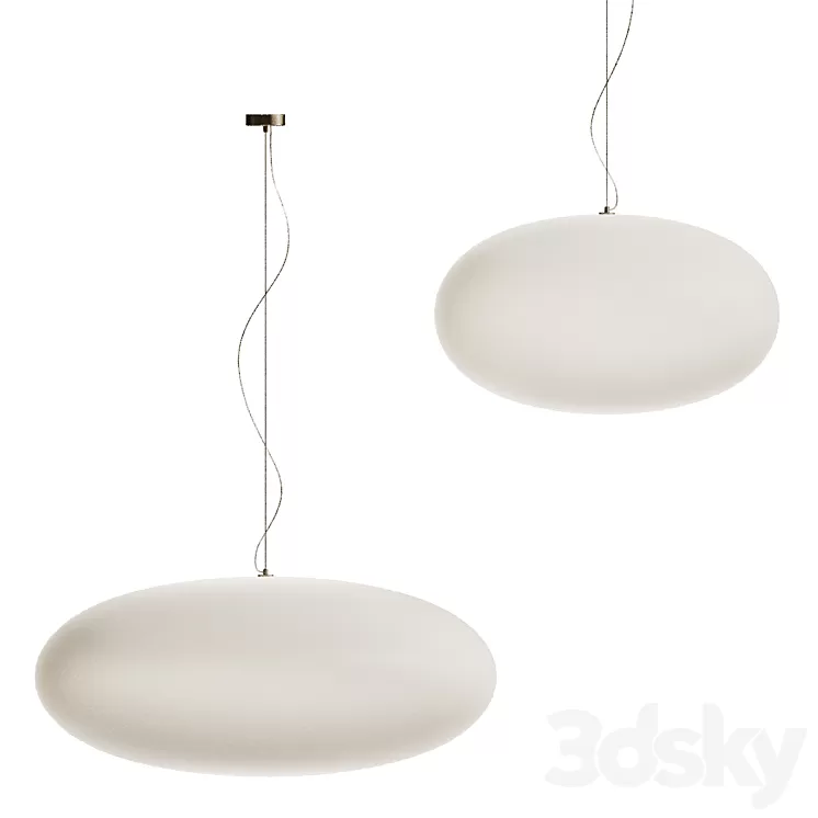 Vibia VOL Blown glass pendant lamp 3D Model Free