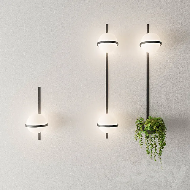 VIBIA Wall lamp Palma 3D Model