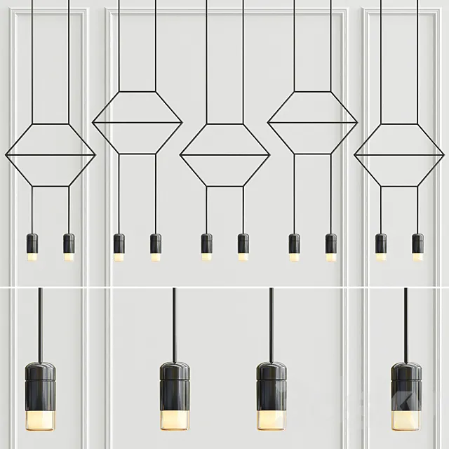Vibia Wireflow Lineal Pendant Light 0331 Free Download