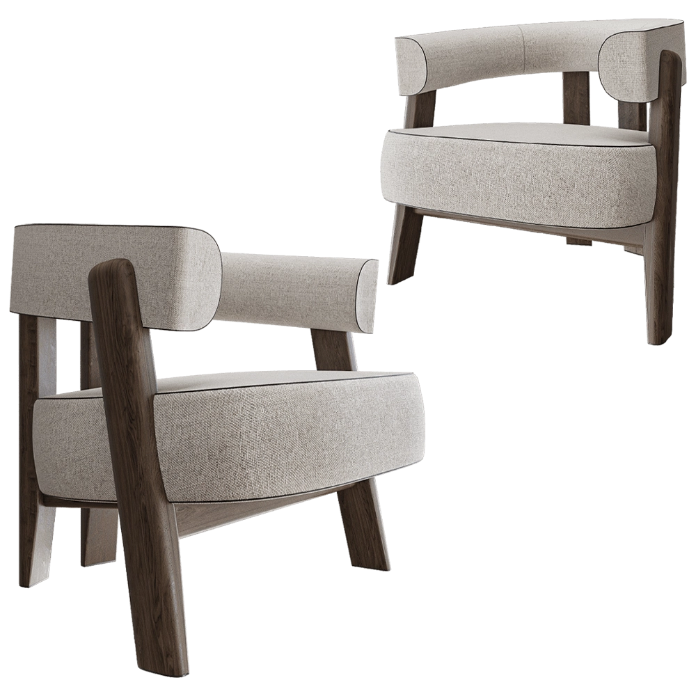 Vibieffe - Armchair 1355 Timeless 3D Model