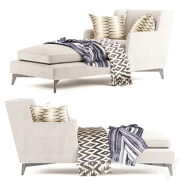 Vibieffe Class Chaise Longue 3D Model