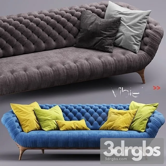 Vibieffe Victor Sofa 01 3D Model Free