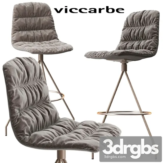 Viccarbe maarten stool 2 3D Model Free