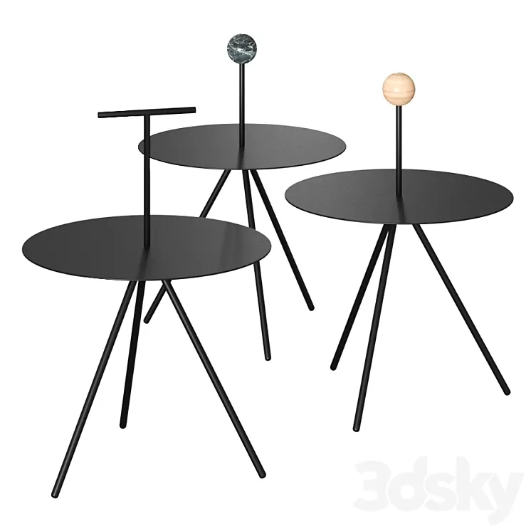 Viccarbe Trino Coffee Tables 3D Model