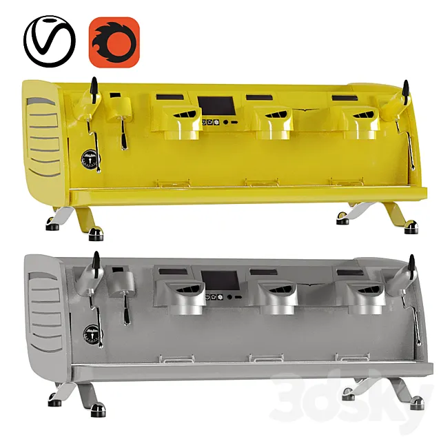 Victoria Arduino VA388 coffee machine 3D Model