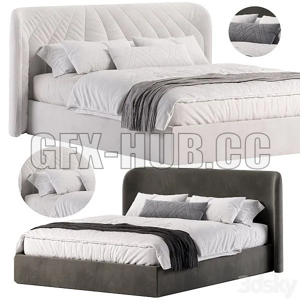 VICTORIA Bed by Milano Bedding 3D Model