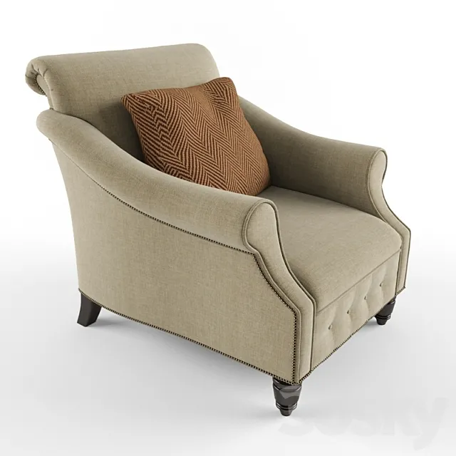 VICTORIA FALLS LOUNGE CHAIR 3D Model