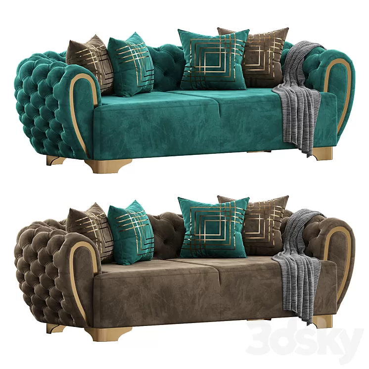 Victoria Holly Sofa 3D Model Free