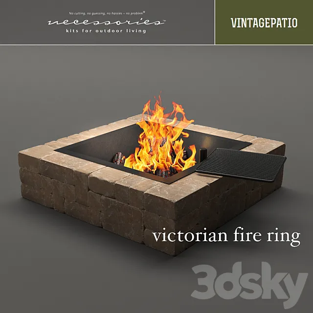Victorian fire ring 3DModel