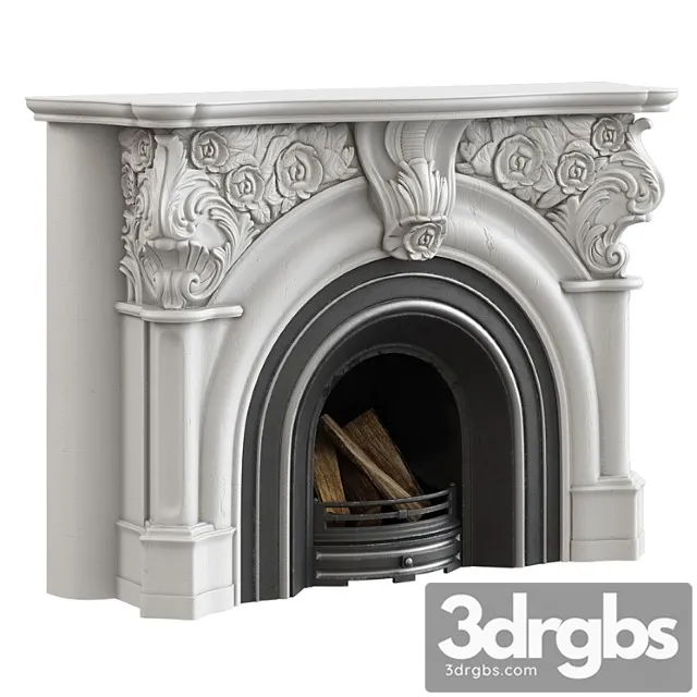 Victorian fireplace 3D Model Free