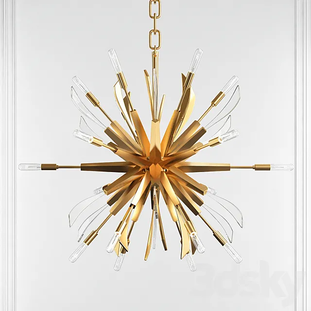 Vida 13 - Light Sputnik Sphere Chandelier 3D Model