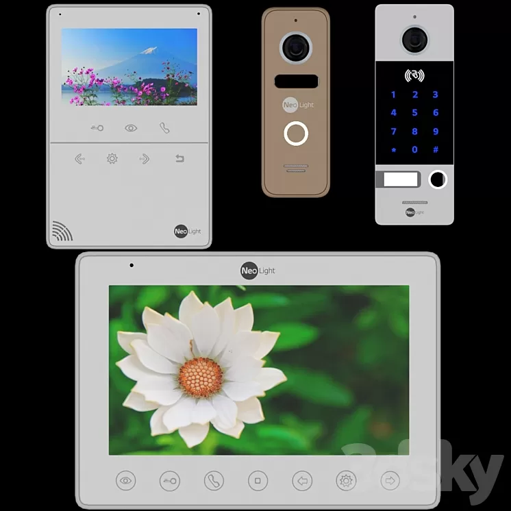 Video door phones Neolight 2 3D Model