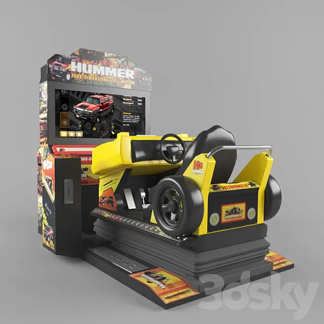 video game simulator "HUMMER" 3D Model