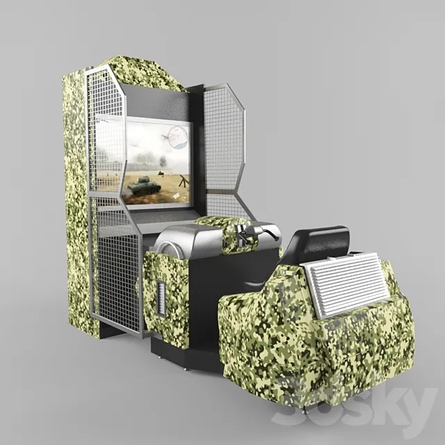 videoavtomat "panzer action" 3D Model