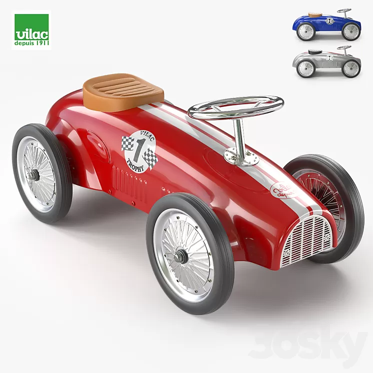 Vilac Ride On Racing Car 3D Model