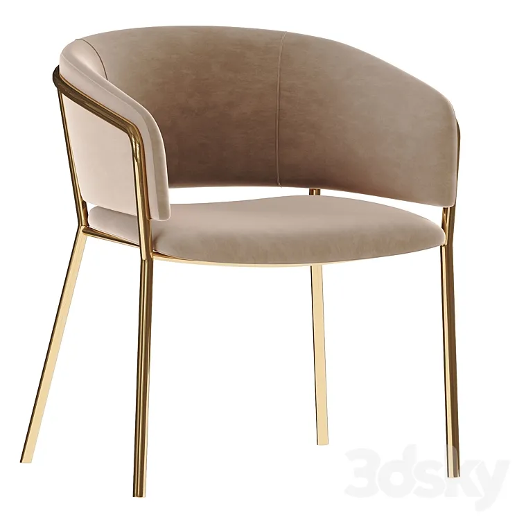 Vilhena II chair 3D Model Free