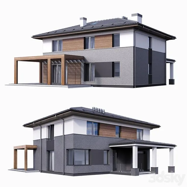 Villa 003 3D Model
