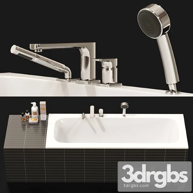 Villeroy and Boch and Tap With Cosmetics 3D Model Free