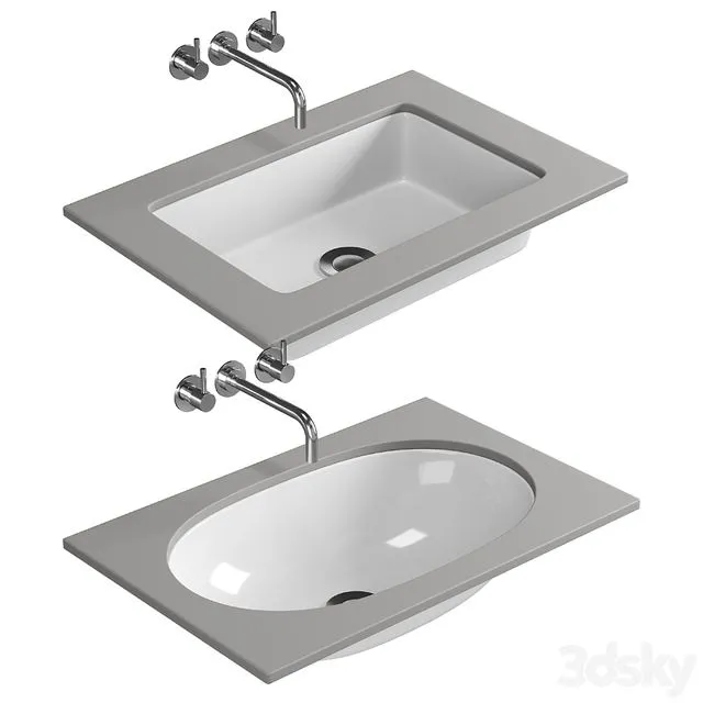 Villeroy and Boch O.Novo Undercounter Basin - 41625001 3D Model