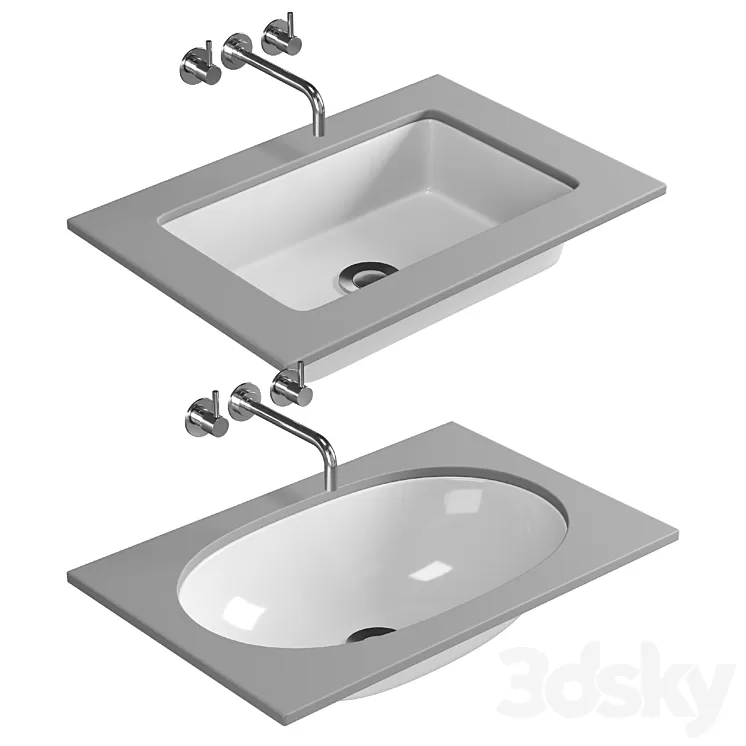 Villeroy and Boch O.Novo Undercounter Basin - 41625001 3D Model Free