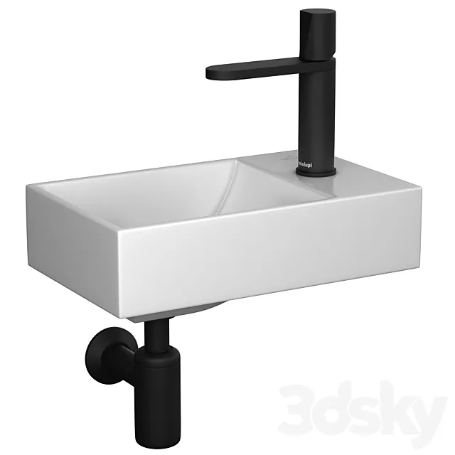 Villeroy & Boch AVENTO mini sink & Antoniolupi Indigo mixer 3D Model