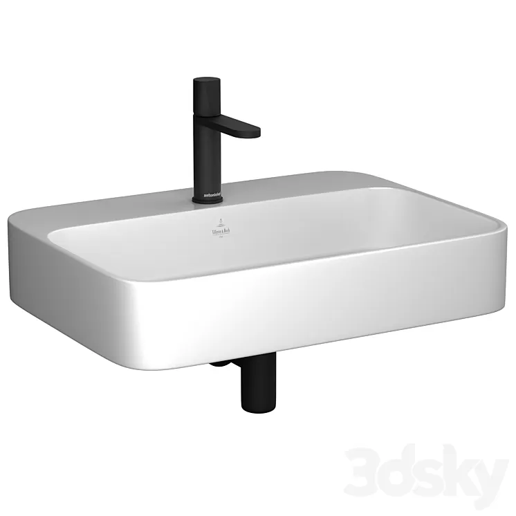 Villeroy & Boch Finion washbasin & Antoniolupi Indigo mixer 3D Model