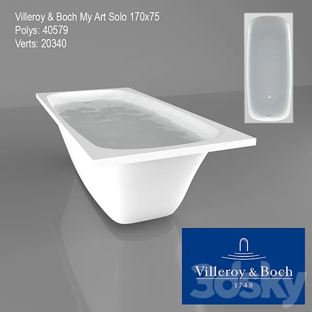 Villeroy & Boch My Art Solo 170x75 3D Model