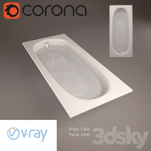 Villeroy & Boch OBERON 170x75 BQ170OBE2V 3DModel