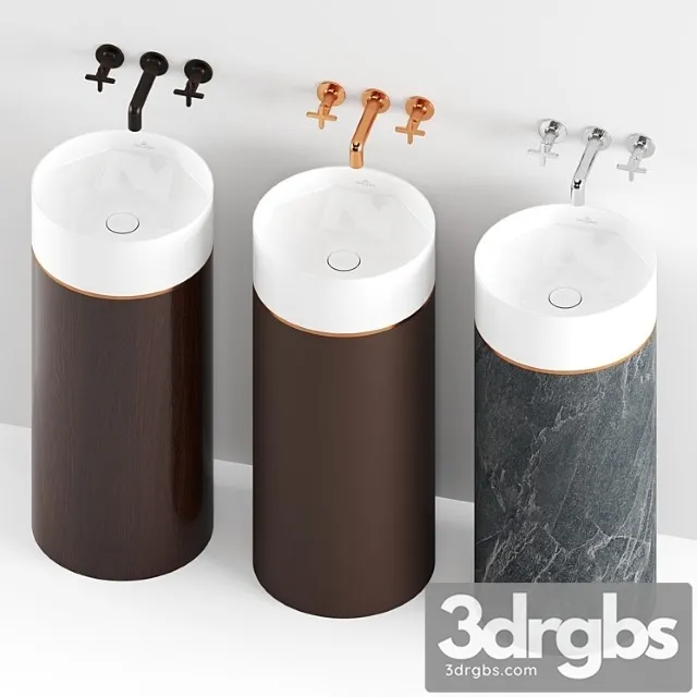 Villeroy Boch Octagon Sink 3D Model Free