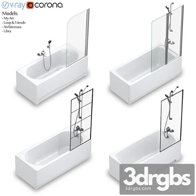 Villeroy Boch Set 58 Rectangular Set Loop Friends Architectura My Art Libra 3D Model Free