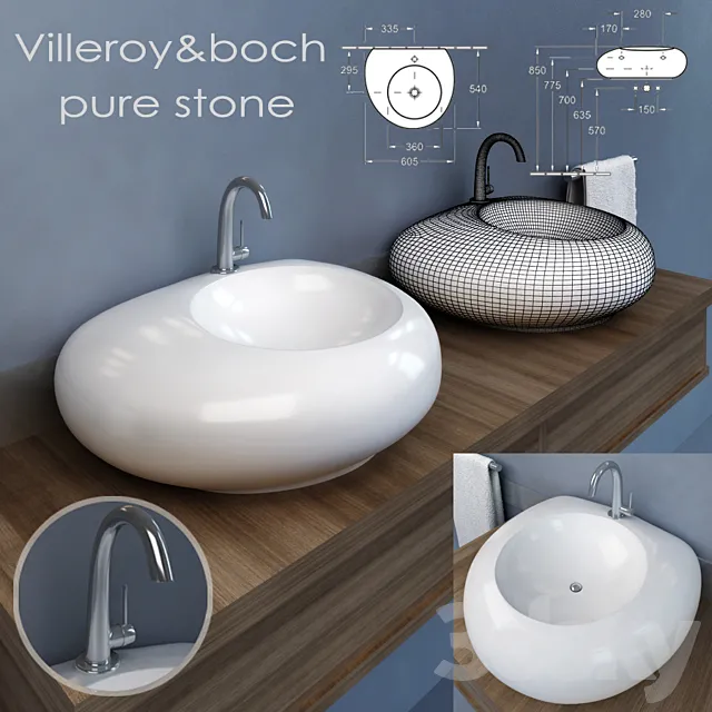 Villeroy&boch pure stone 3D Model