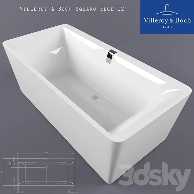 Villeroy&boch squaro edge 12 3D Model