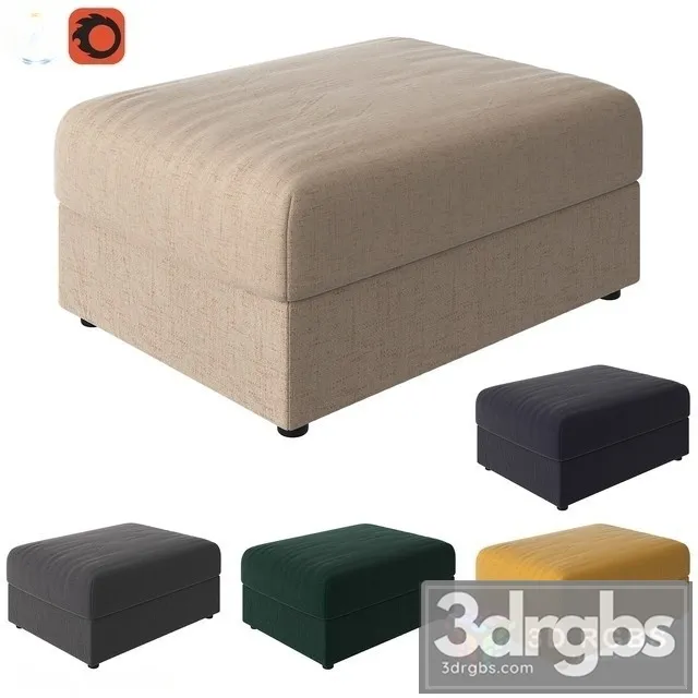 Vime Pouf Seat 3D Model Free