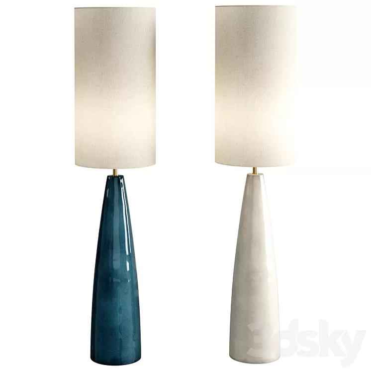 Vince Midi Floor Lamp 3D Model Free
