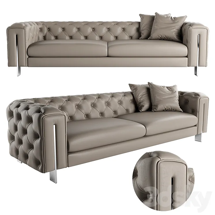 Vincent Contemporary Sofa 3D Model Free
