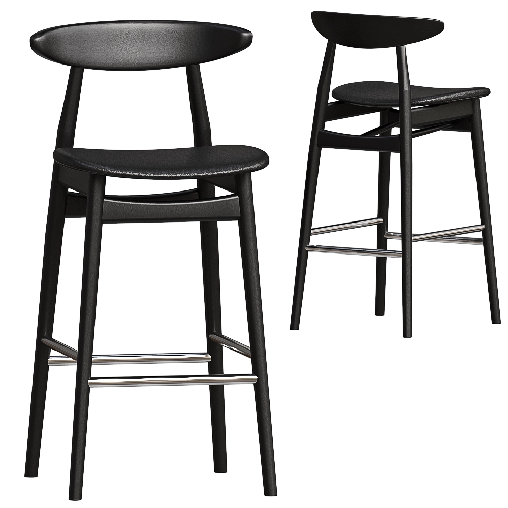 Vincent Sheppard - Bar stool upholstered Teo 3D Model